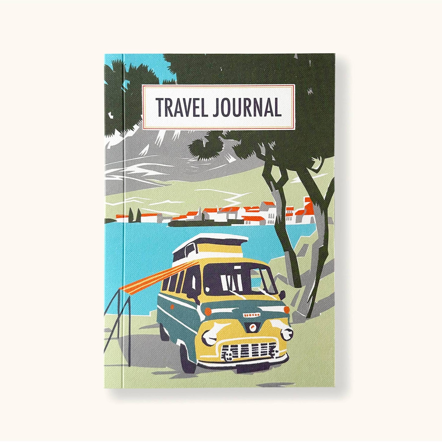 Travel Journal; Yellow Beach Camper By Sukie