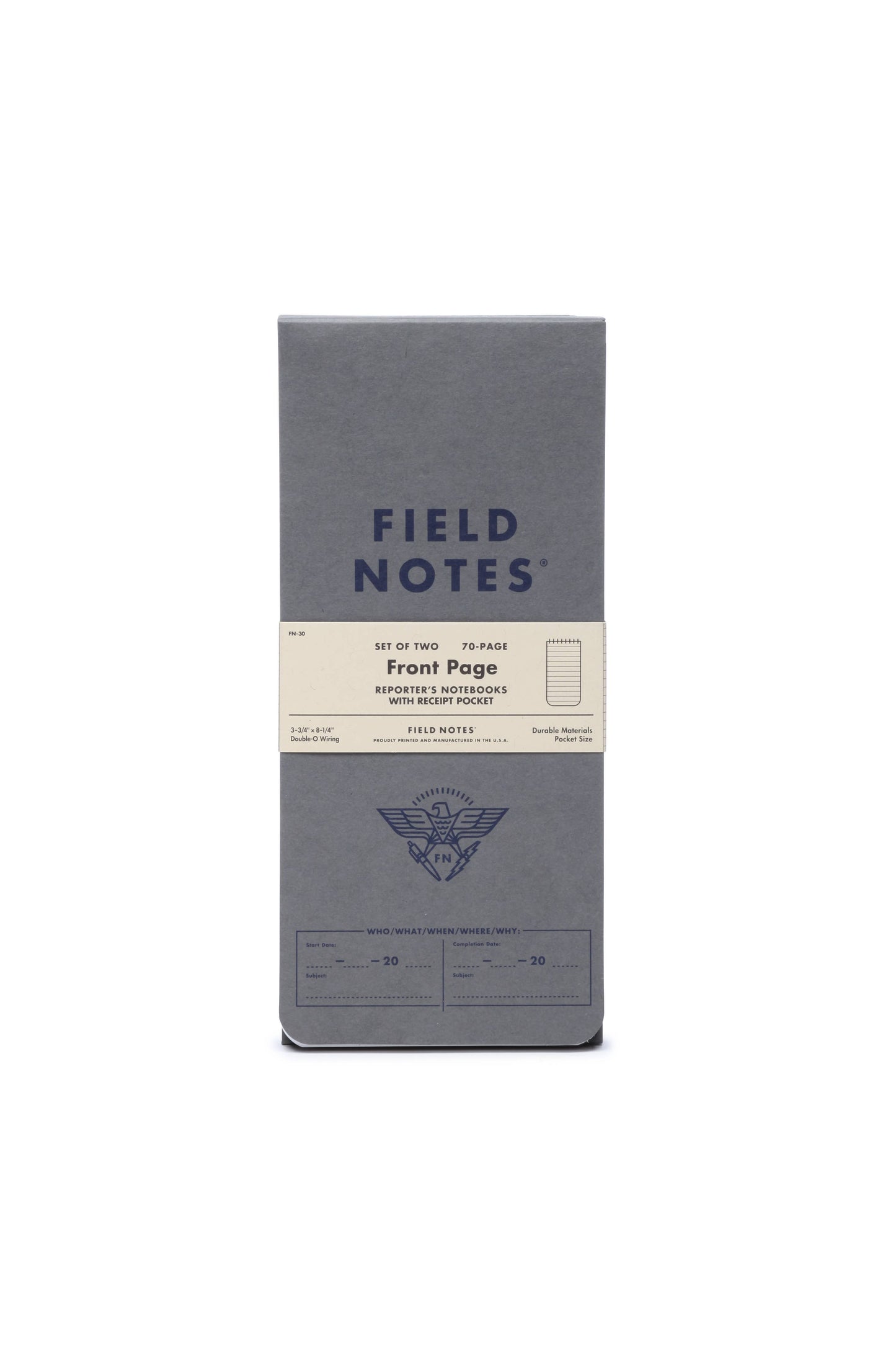 Field Notes; Front Page Reporter Pad (2-Packs)