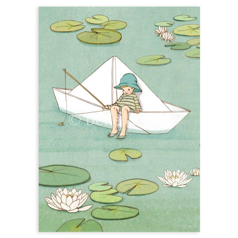 Postcard; My Paper Boat By Belle & Boo Ltd (Vintage Colors)