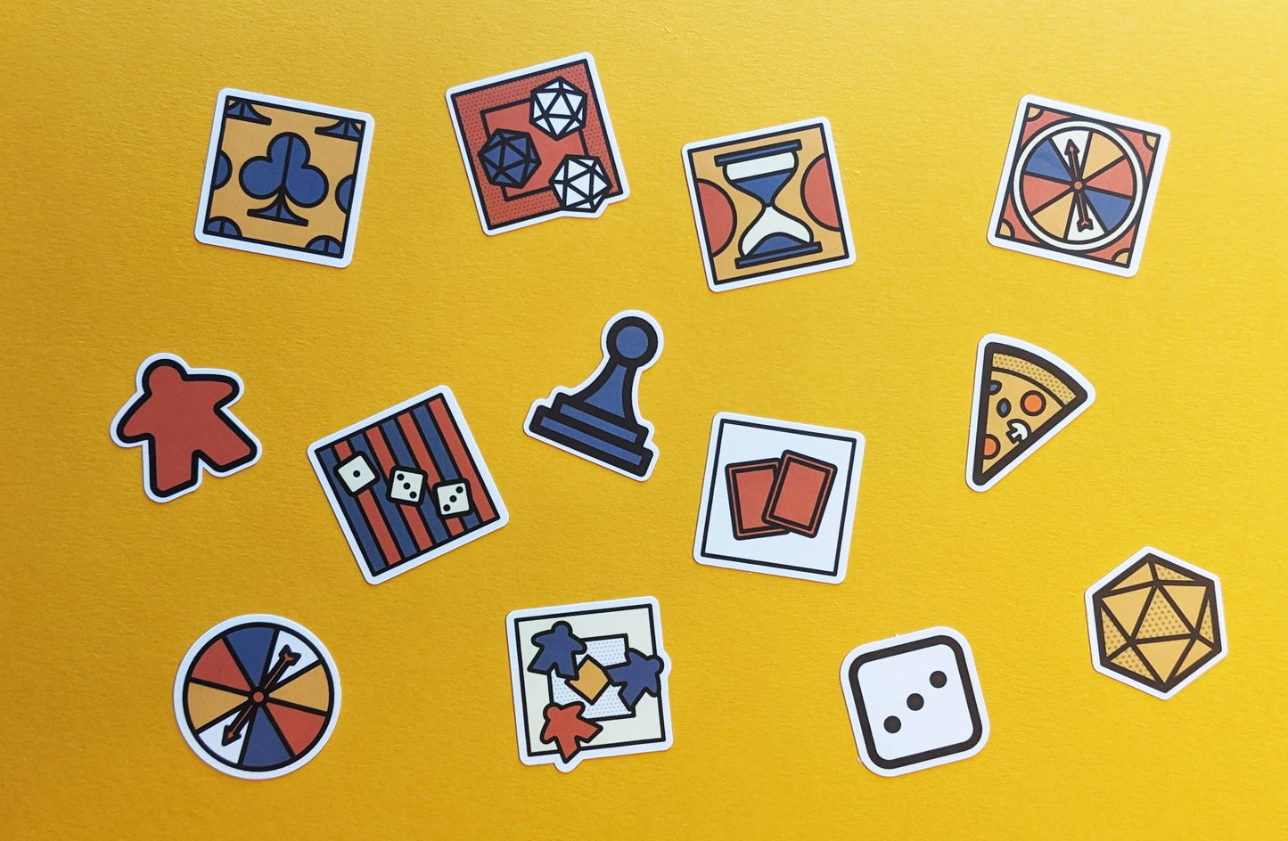 Sticker Sheet; Board Game (20 stickers, various sizes)