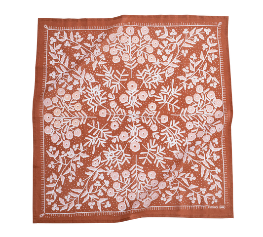 Bandana; 22" Terra By Hemlock Goods (100% Premium Cotton)