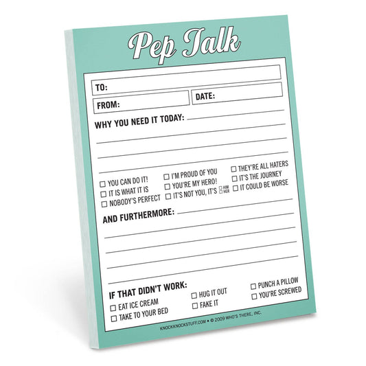 Nifty Notepad; Pep Talk (Seafoam Green, 50 Sheets)