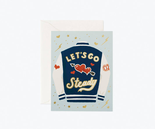 Rifle Paper Co. Love Card; Let’s Go Steady