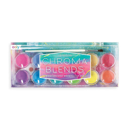 Ooly Chroma Blends Watercolors (13 Piece Set, Pearlescent)